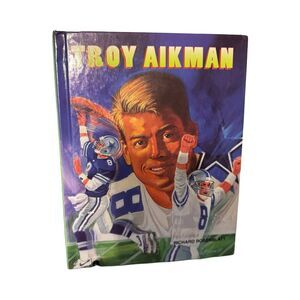 Troy Aikman Football Legends Biography Hardcover Book by Rosenblatt: Cowboys